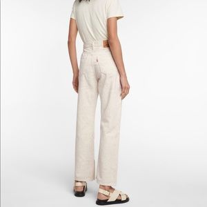 Levi’s x Ganni floral high-rise straight jeans